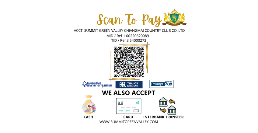 Scan To Pay Summit Green Valley Golf Club