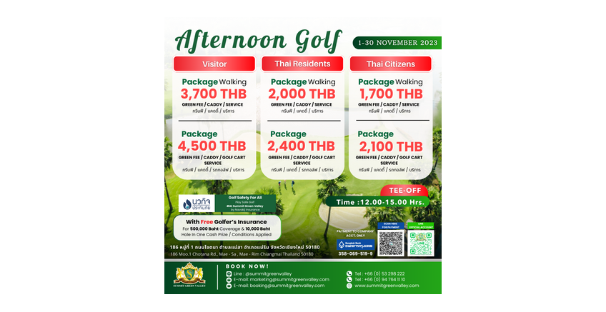 Afternoon Golf 1 - 30 November 2023